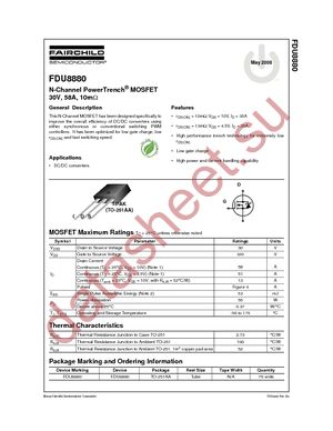 FDU8880 datasheet  